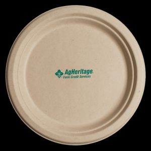 6.75 inch Kraft Round Compostable Paper Plate