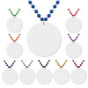 White Medallion Beads