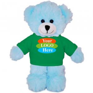 Blue Teddy Bear in T-shirt 8”