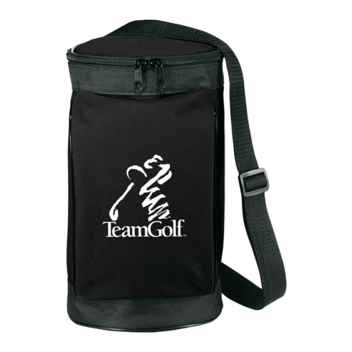 Golf Cooler 6 Can Lunch Bags - Black
