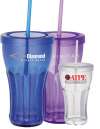 Fountain Soda 16 oz Tumbler with Straw