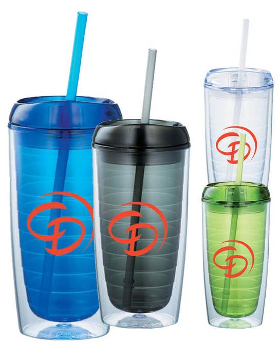 Imprinted Thor Eco Friendly Straw Tumblers (40 Oz.), Travel Mugs