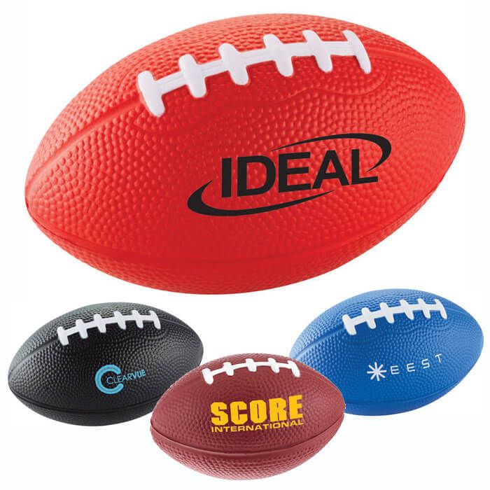 Custom Football Stress Reliever - 3.5 inches