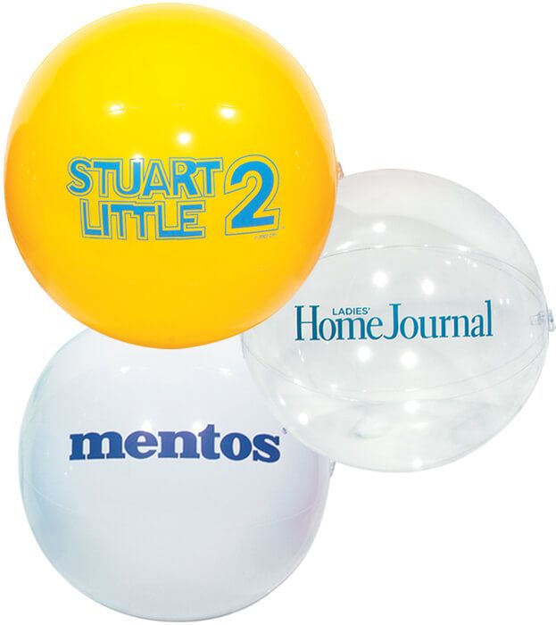 Custom 20 inch Solid Colored Beachballs - Montage