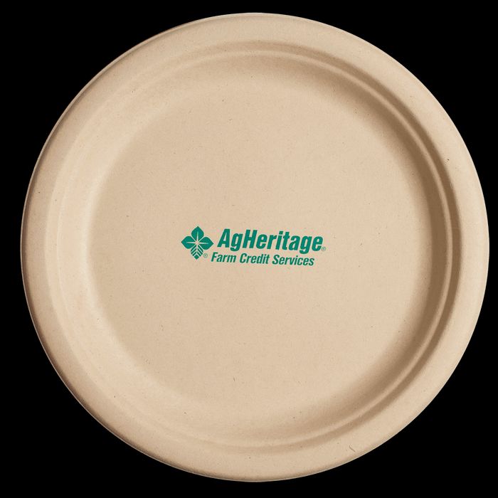 8.75 inch Kraft Round Compostable Paper Plate