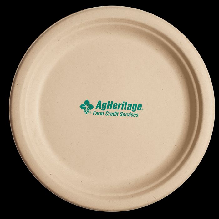 10 inch Kraft Round Compostable Paper Plate