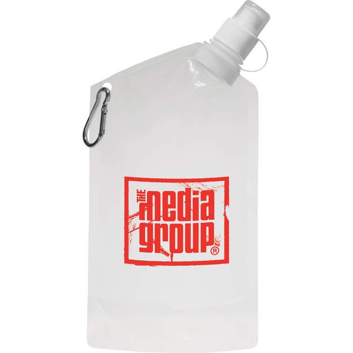 Cabo 20oz Water Bag with Carabiner - Clear
