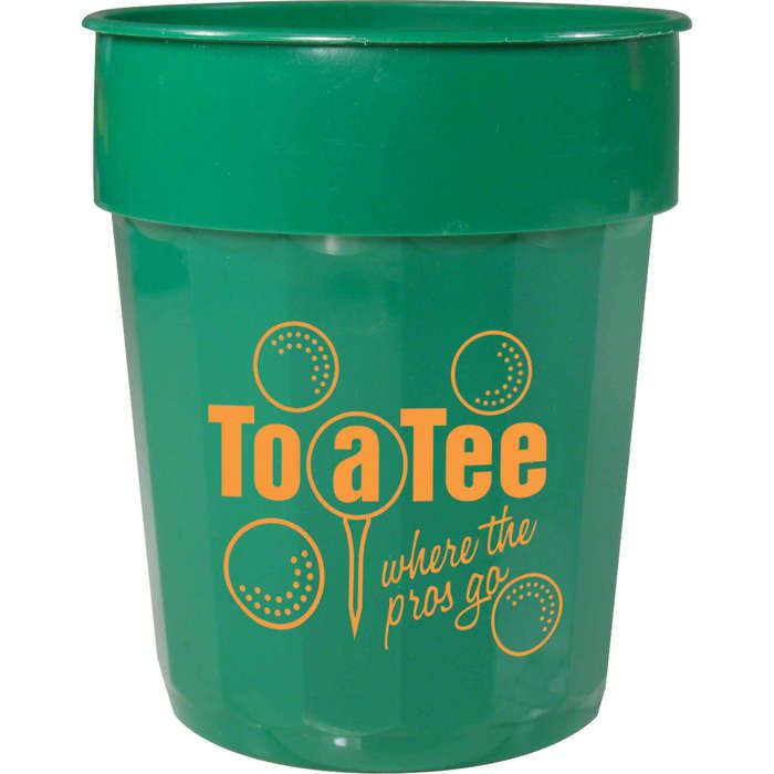16oz Fluted Stadium Cup - Green
