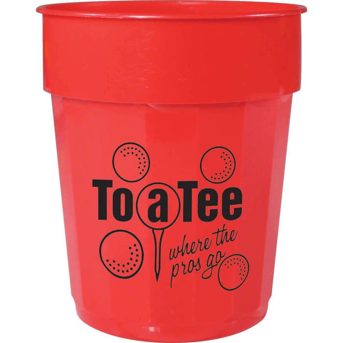 16oz Fluted Stadium Cup - Red 