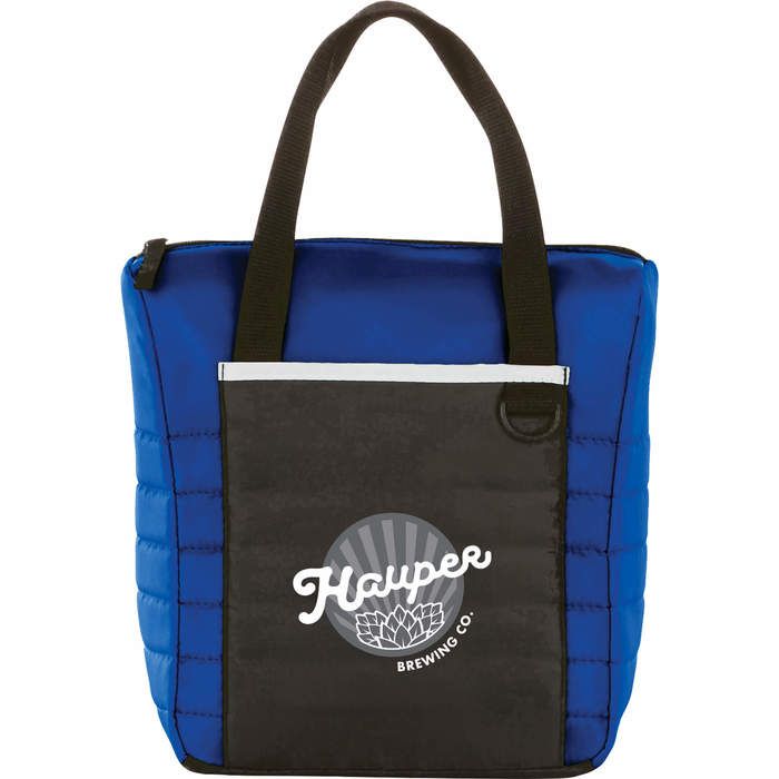 Quilted 12 Can Cooler - Royal Blue