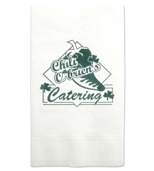 2-Ply White Budget Dinner Napkins - Low Quantity