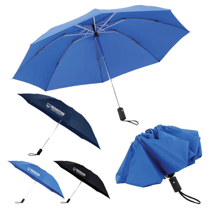 46" 3-Section, Folding Inversion Umbrella