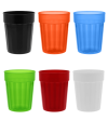 22oz Squat Fluted Stadium Cups