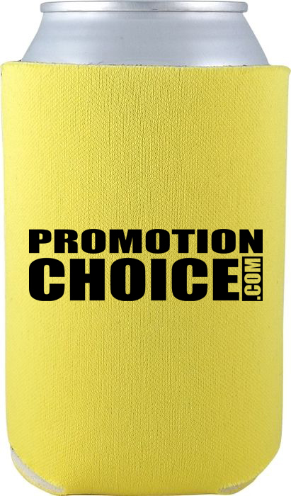 Neoprene Collapsible Can Coolers - Yellow