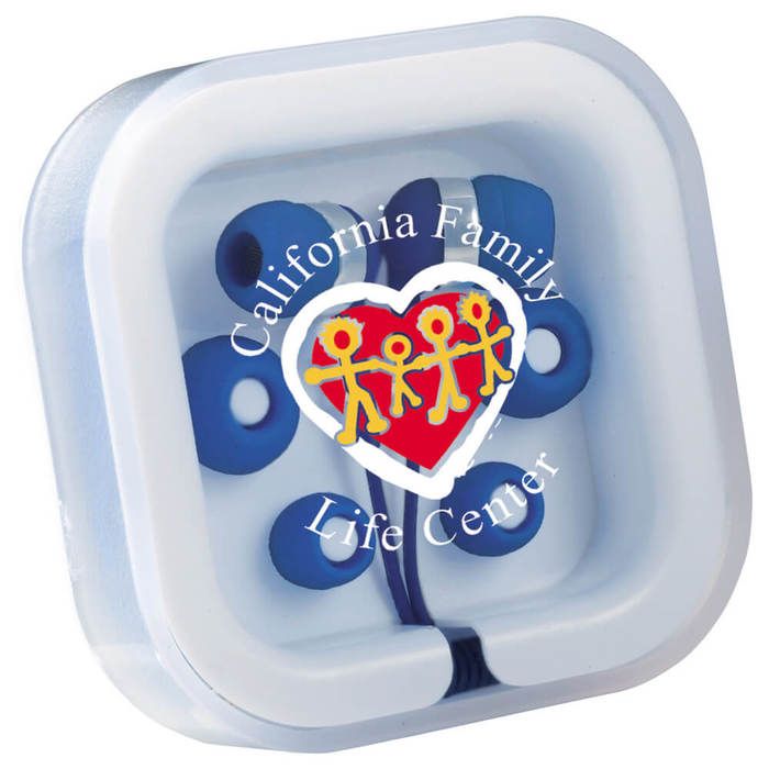 Color Pop Earbuds with Microphone - Royal