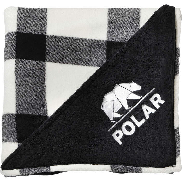 Buffalo Plaid Ultra Plush Throw Blanket - White