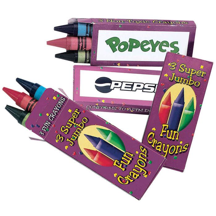 Jumbo size Crayons 3 Pack