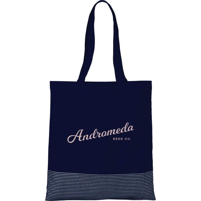 Silver Line Cotton Convention Tote - Navy