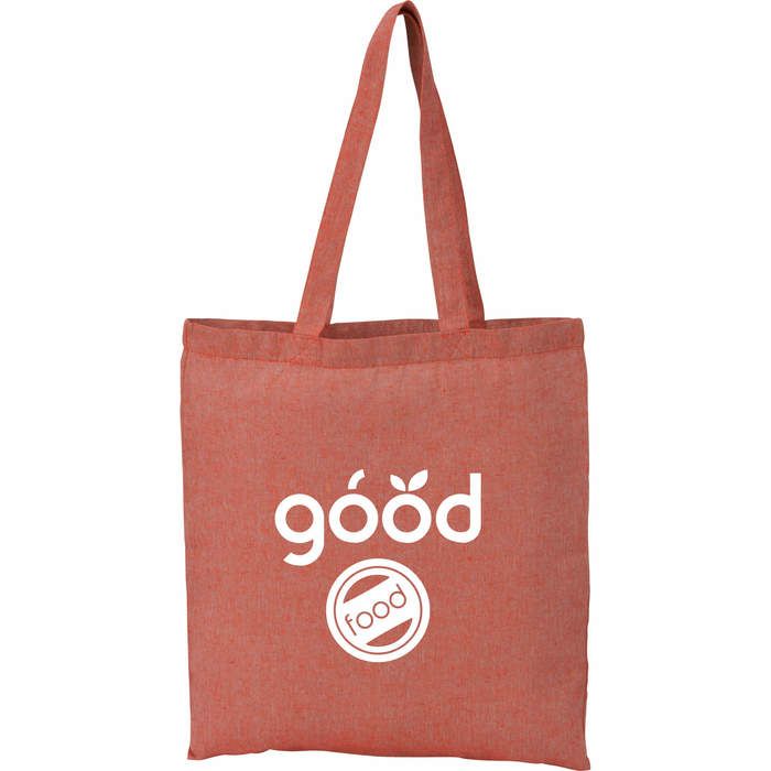 Recycled 5oz Cotton Twill Tote - Red 