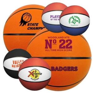 7" Rubber Basketballs