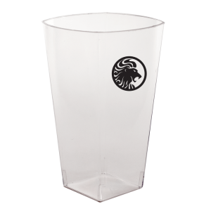 12oz Clear Plastic Square Tumblers