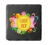 Square Slate Coaster Set (Set of 4)