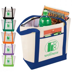 Insulated Lighthouse Boat Lunch Tote Bags