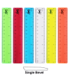 6" Single Bevel Ruler 