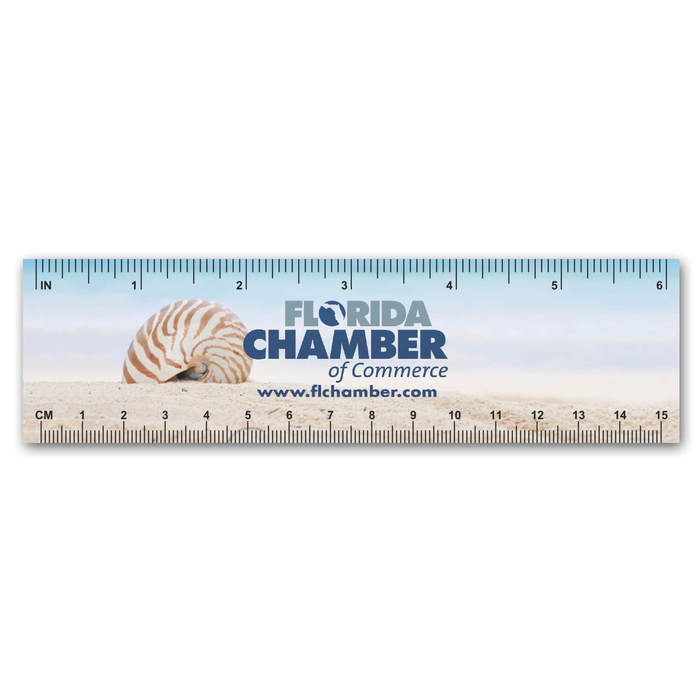 6" Plastic Ruler Bookmark