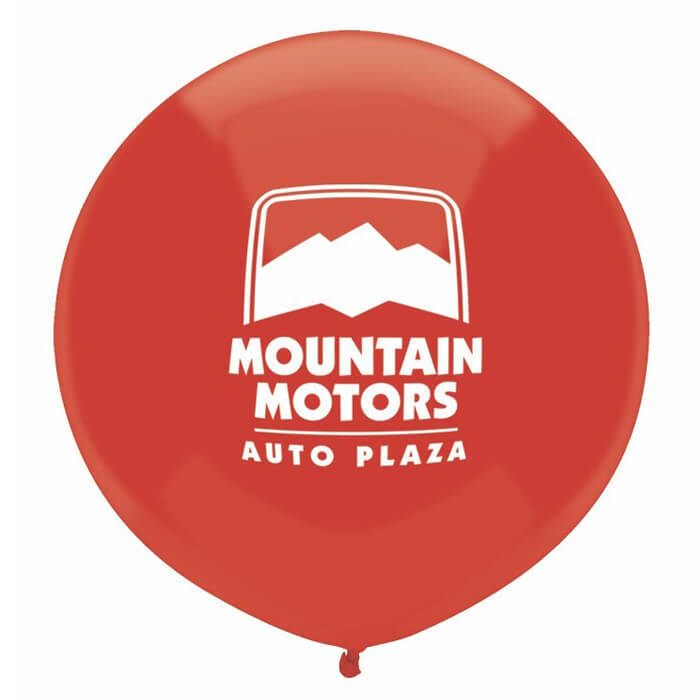 17" Round Outdoor Balloons - Red 