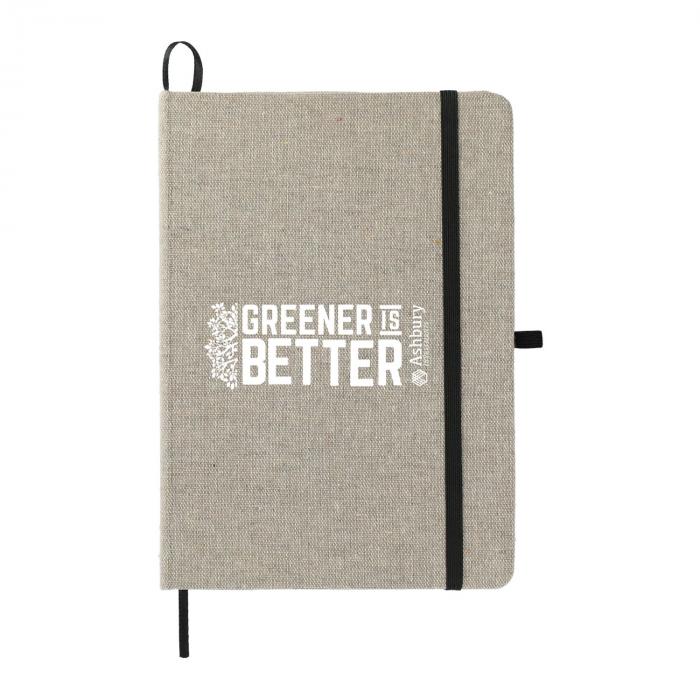 5" x 7" Recycled Cotton Bound Notebook - Natural