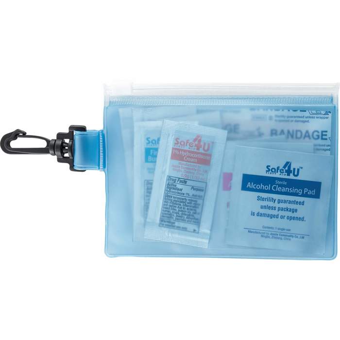 On The Go 12-Piece First Aid Pack - TrRoyalBlue