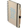 5" x 7" Wheat Straw Notebook With Pen