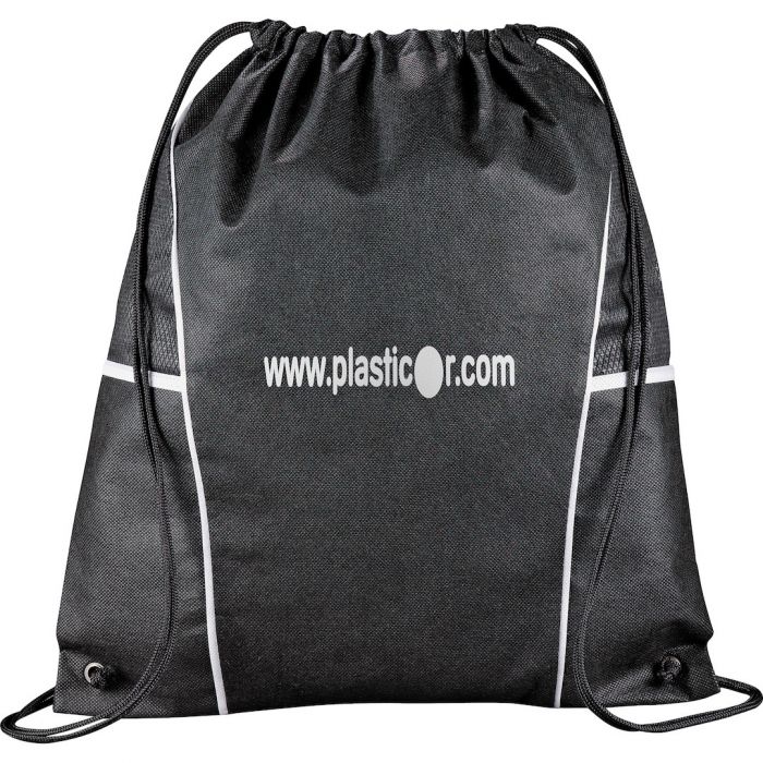 Diamond Drawstring Bags - Black