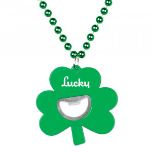 Shamrock Bottle Opener Medallion Beads