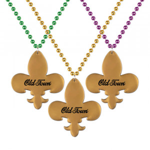 Fleur De Lis Medallion Beads