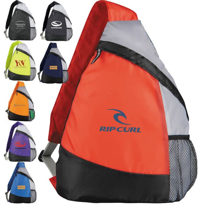 custom sling backpack