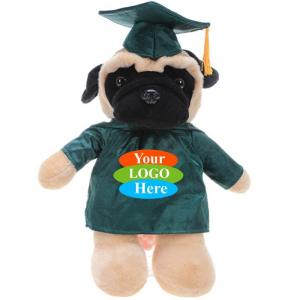 Pug in Graduation 12"