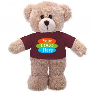 Tan Bear in T-shirt 8”