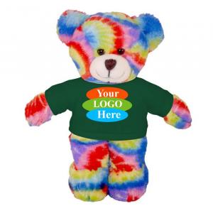 Tie Dye Bear in T-shirt 12"