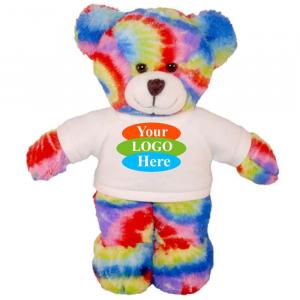 Tie Dye Bear in T-shirt 8”