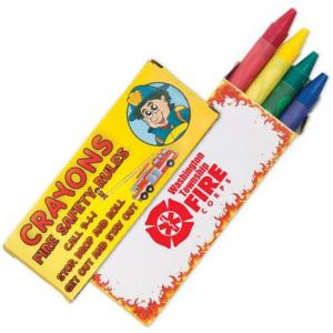 4 Pack Fire Safety Crayons