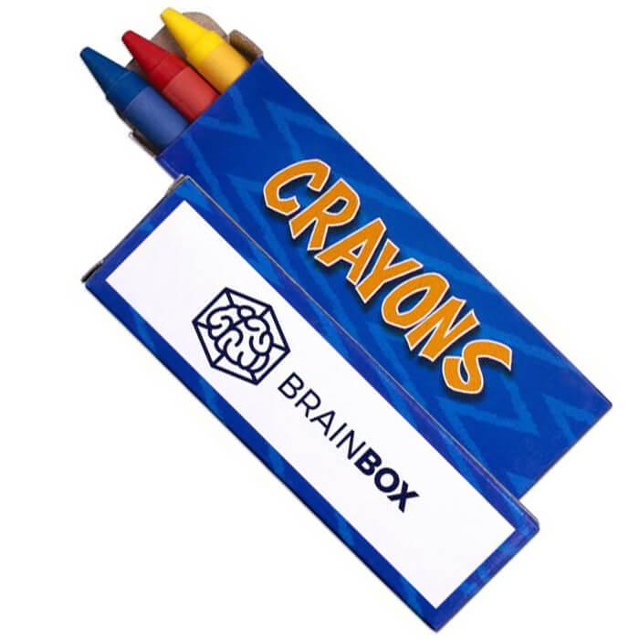 Printed Crayon Boxes - Set of 4