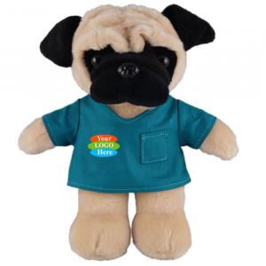 Pug in Scrub Shirt 12”