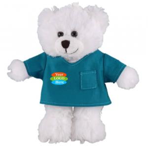 White Bear in Scrub Shirt 12”