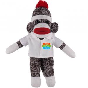 Original Sock Monkey in Doctor Jacket 8"
