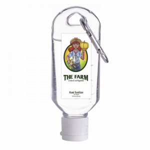 1.8 ounce hand sanitizer with carabiner