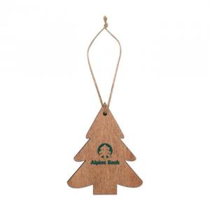 Wood Ornaments Tree