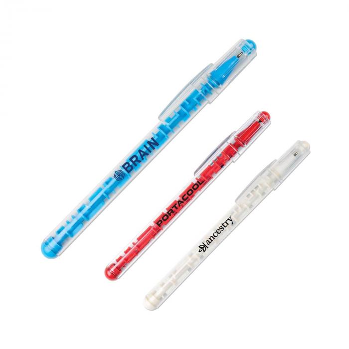 Six Color Pen with Clear Tube