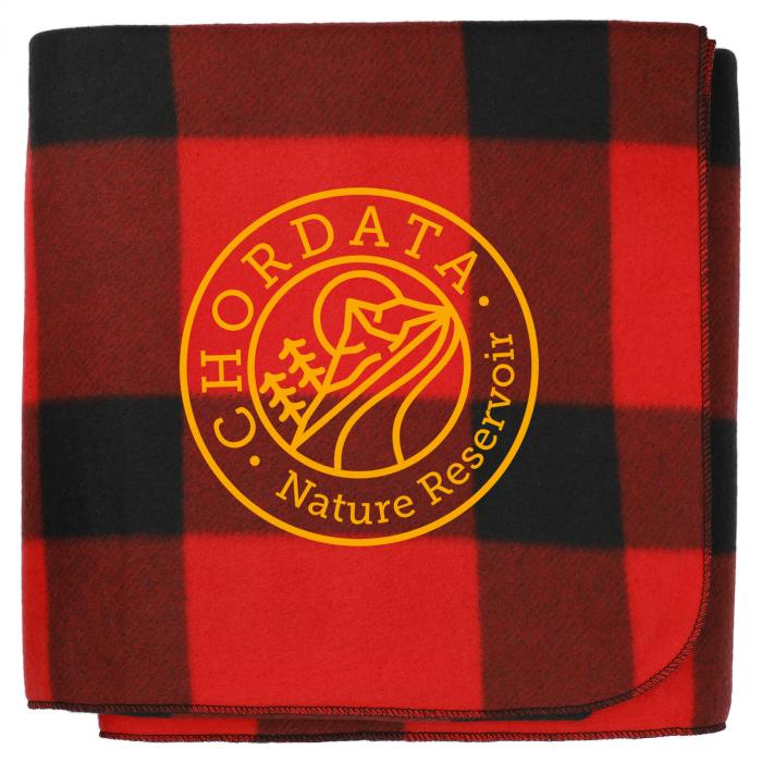 Buffalo Plaid Fleece Blanket - Red Black